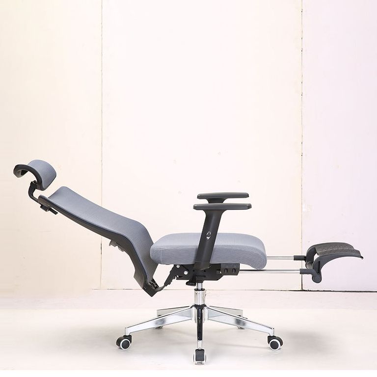 Modern Desk Chair Mesh Computer Chair Conference Chair in Gray Clearhalo 'furn' 'furn_office_chair' 'Furniture' 'Office Chairs' 'Office Furniture' 'office_chair' 1200x1200_7353a6e5-7c34-45e6-a278-b2a01a60cd03