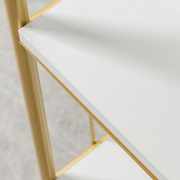 Glam Style Bookshelf Open Back Bookcase for Home Office Study Room with Casters Clearhalo 'Bookcases' 'furn' 'furn_bookcases' 'Furniture' 'furniture_bookcases' 'kitchen' 'kitchen_bookcases' 'Living Room Furniture' 'Office Furniture' 1200x1200_7353b858-733d-4905-8df9-8964d42d9712