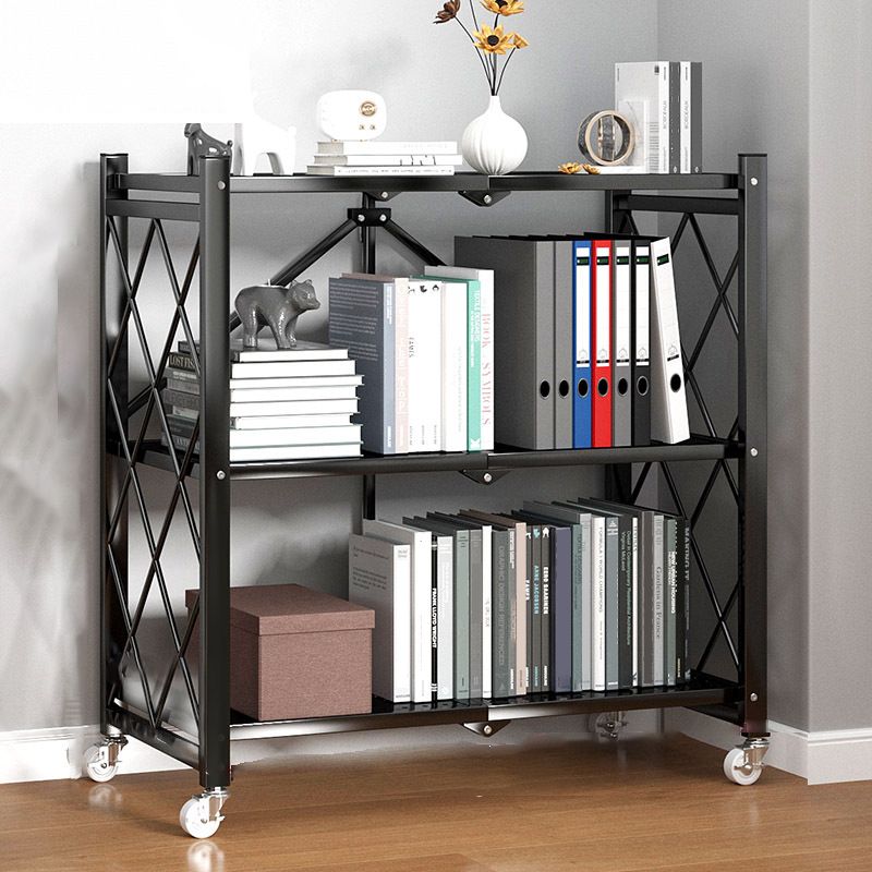 Metal Standard Bookcase Industrial Style Shelf for Home Office Clearhalo 'Bookcases' 'furn' 'furn_bookcases' 'Furniture' 'furniture_bookcases' 'kitchen' 'kitchen_bookcases' 'Living Room Furniture' 'Office Furniture' 1200x1200_7354e906-ed80-48f6-8925-4c9e521336e2