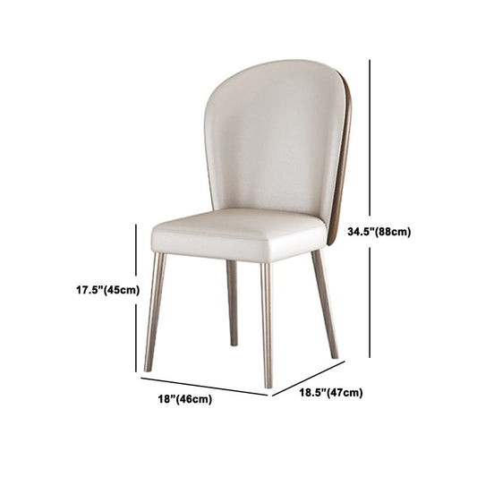 Mesa de comedor moderna Mesa de comedor de piedra 1/2/5 PCS con sillas sin brazos