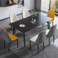 Mesa industrial rectangular de piedra Mesa de comedor de altura estándar con 4 patas