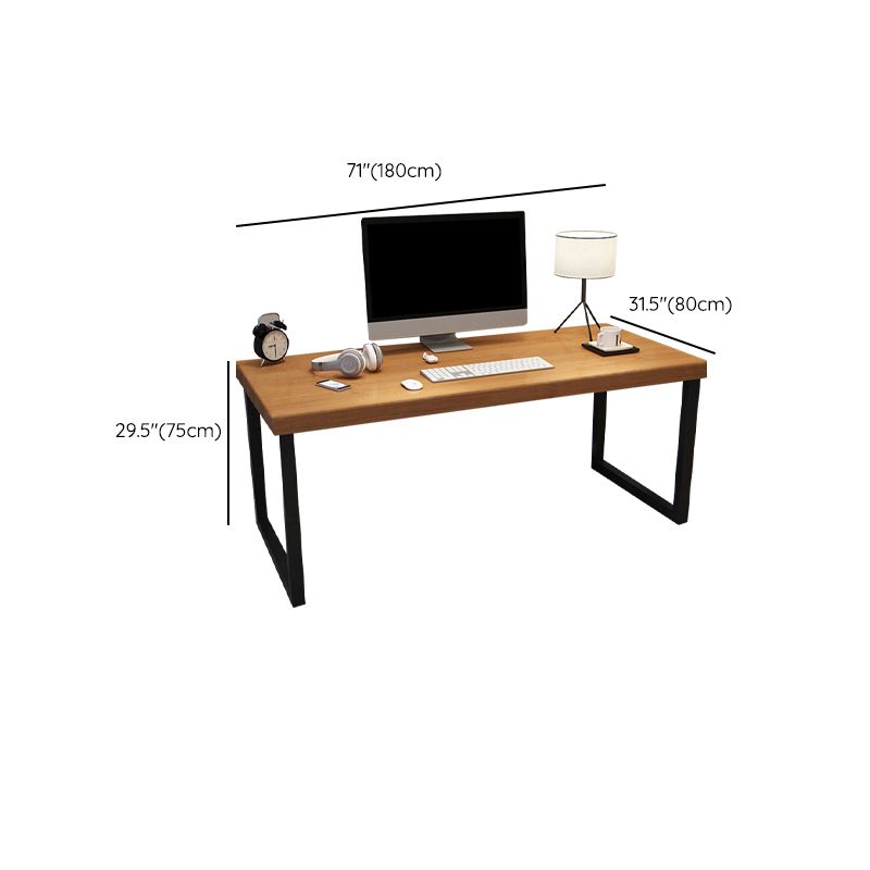 Bureau d'ordinateur en bois de forme rectangulaire Brown Writing Desk pour la maison