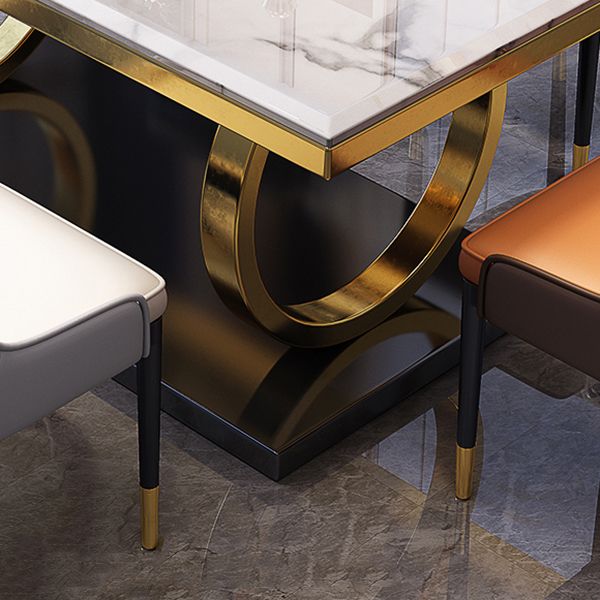 1/3/5/7 stuk faux marmeren top rechthoek eetkamer meubels set