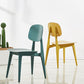 Scandinavian Plastic Dining Side Chair Open Back Armless Dining Chairs