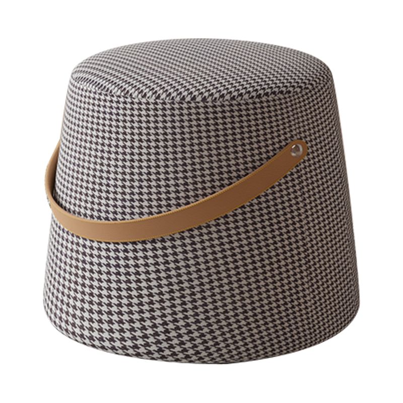 Stylish Round Ottoman Pure Color Faux Leather Water Resistant Standard Ottoman Clearhalo 'furn' 'furn_ottomans_poufs' 'Furniture' 'Living Room Furniture' 'Ottomans & Poufs' 'ottomans_poufs' 1200x1200_7359a693-933c-495c-ba25-4ddf9014ae37