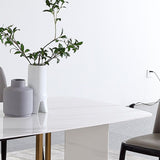 Metal Modern Rectangle Dining Table High Gloss White Sintered Stone Table for Dining Room Clearhalo ' dining_table' 'Dining Tables & Seating' 'Dining Tables' 'furn' 'furn_dining_table' 'Furniture' 'furniture_dining_table' 'Kitchen & Dining Furniture' 'kitchen&dining_furn' 'kitchen' 'kitchen_dining_table' 1200x1200_735cfd62-9e93-419c-9c0b-aa6a78c5ca00