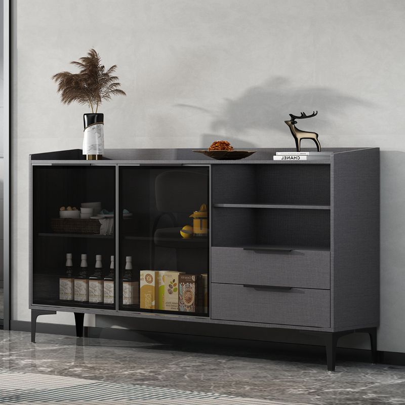 Siete sideboard di pietra sinterizzata in stile moderno con cassetti per soggiorno
