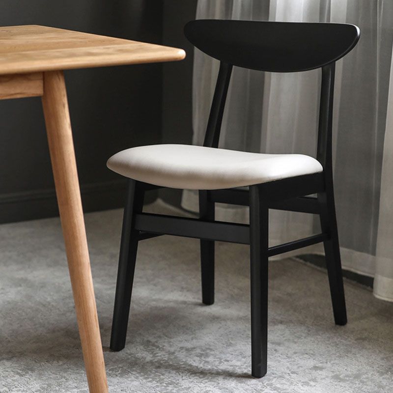 Contemporary Style Dining Chairs Armless Side Chairs with Wooden Legs Clearhalo 'Dining Chairs' 'Dining Tables & Seating' 'dining_chair' 'furn' 'furn_dining_chair' 'Furniture' 'furniture_dining_chair' 'Kitchen & Dining Furniture' 1200x1200_735d54e2-7d3d-4bbe-8439-3e1016dea9e4