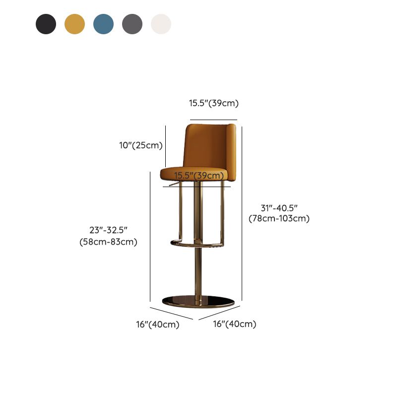 Industrielle verstellbare Barhocker Low Rücken Counter Bar Stool für Küche