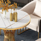 Metal Traditional Luxury Round Table Sintered Stone Indoor Table with Pedestal Base Clearhalo 'Dining Tables & Seating' 'Dining Tables' 'dining_table' 'furn' 'furn_dining_table' 'Furniture' 'Kitchen & Dining Furniture' 1200x1200_735e3f70-f2cb-4703-aba9-73ad7ca56821