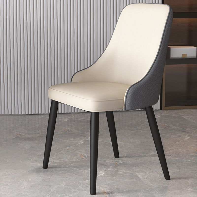 Metal Modern Dining Side Chair with Color Cushion Parsons Chair for Home Clearhalo ' kitchen&dining_furn' 'Dining Chairs' 'Dining Tables & Seating' 'dining_chair' 'furn' 'furn_dining_chair' 'Furniture' 'furniture_dining_chair' 'Kitchen & Dining Furniture' 'kitchen' 1200x1200_7361b5bb-b860-4f44-9d6d-78376821160e