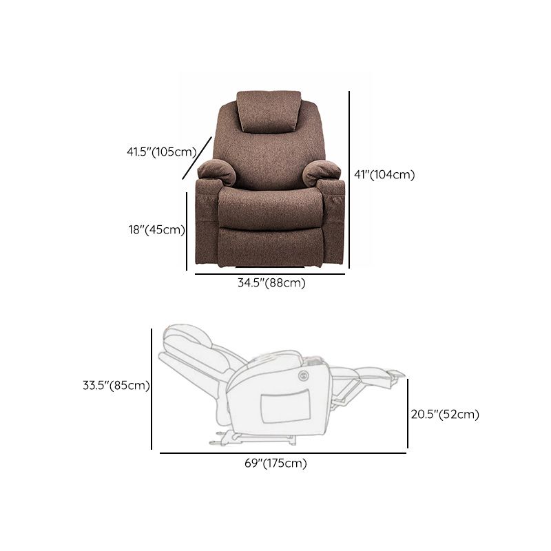 Power-Remote Type Standard Recliner Swivel Base Recliner Chair Clearhalo 'Chairs & Seating' 'furn' 'furn_recliners' 'Furniture' 'Living Room Furniture' 'Recliners' 1200x1200_7361f35c-9554-4b93-abb6-72bdf2b730ca