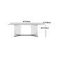 Designer Style Rectangle Dining Table Set 1/4/5 Pieces Acrylic Dining Table Clearhalo 'Dining Room Sets' 'Dining Tables & Seating' 'dining_room_set' 'furn' 'furn_dining_room_set' 'Furniture' 'Kitchen & Dining Furniture' 1200x1200_7364433d-becd-4f44-9573-43dee20a7e82