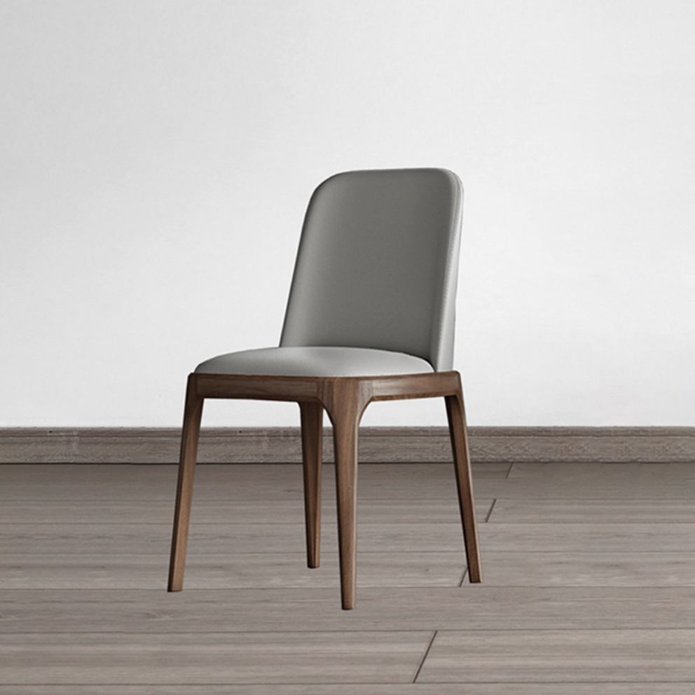 Industrial Ash Leather Side Chair Matte Finish Parsons Dining Chair (Set of 2) Clearhalo ' kitchen&dining_furn' 'Dining Chairs' 'Dining Tables & Seating' 'dining_chair' 'furn' 'furn_dining_chair' 'Furniture' 'furniture_dining_chair' 'Kitchen & Dining Furniture' 'kitchen' 1200x1200_7364bba9-227d-4060-a167-44b9b958e7b2