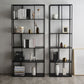 Metal Industrial Etagere Bookshelf Iron Open Vertical Bookshelf for Office Clearhalo 'Bookcases' 'furn' 'furn_bookcases' 'Furniture' 'furniture_bookcases' 'kitchen' 'kitchen_bookcases' 'Living Room Furniture' 'Office Furniture' 1200x1200_736516f3-f2e1-4bc4-8afd-0bff130249e4
