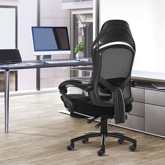 18" Wide Contemporary Office Chair Tilt Mechanism Swivel Chair Clearhalo 'furn' 'furn_office_chair' 'Furniture' 'Office Chairs' 'Office Furniture' 'office_chair' 1200x1200_73656f47-d772-4149-bf42-9efc30b431ce