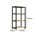 Metal Etagere Bookcase Industrial Open Back Book Shelf with Shelves for Office and Home Clearhalo 'Bookcases' 'Furniture' 'furniture_bookcases' 'kitchen' 'kitchen_bookcases' 'Living Room Furniture' 'Office Furniture' 1200x1200_73664a02-626f-4814-9736-f3c2b9b840d5