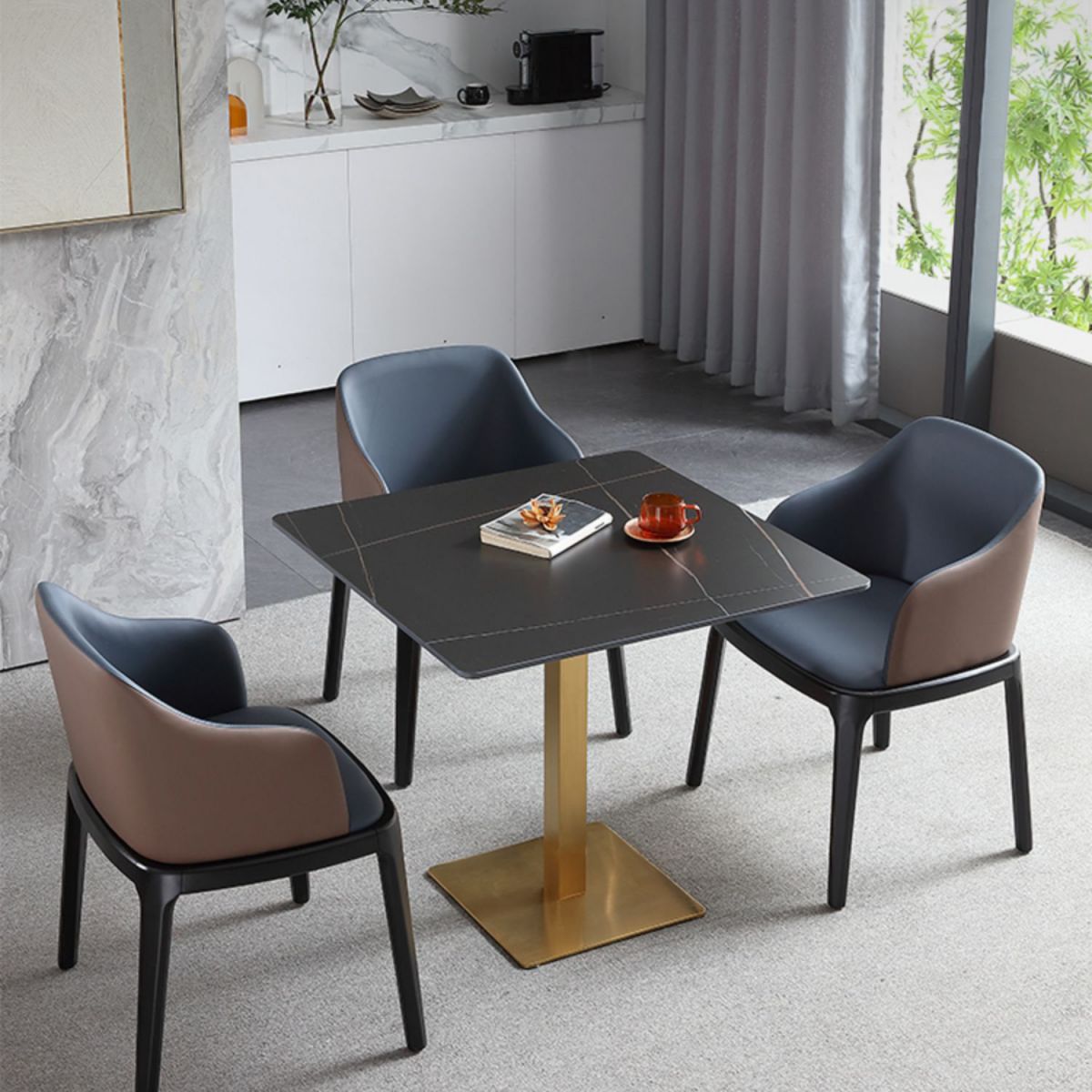 Industrial Square Dinner Table Sintered Stone Table with Metal Base for Home Clearhalo ' dining_table' 'Dining Tables & Seating' 'Dining Tables' 'furn' 'furn_dining_table' 'Furniture' 'furniture_dining_table' 'Kitchen & Dining Furniture' 'kitchen&dining_furn' 'kitchen' 'kitchen_dining_table' 1200x1200_73681f03-10d7-47e9-a3b3-8ad8978d5316