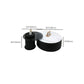 Round Stone Coffee Table Pedestal Nesting Coffee Table Set with Drawer Clearhalo 'Coffee & Accent Tables' 'Coffee Tables' 'coffee_tables' 'furn' 'furn_coffee_tables' 'Furniture' 'Living Room Furniture' 1200x1200_73688e1b-793f-43ce-a665-1bf941502b84
