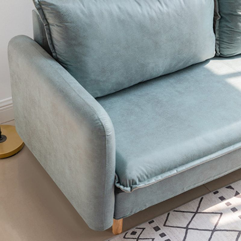 Mid Century Modern 28.3"H Faux Leather Square Arm Sofa for Living Room Clearhalo 'furn' 'furn_sofas' 'Furniture' 'furniture_sofas' 'Living Room Furniture' 'Sofa' 'sofas' 1200x1200_736925dd-8fa7-48c5-bc4b-69e4fce2d080