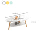 Minimalistic Single Coffee Table Wood Contemporary Cocktail Table with Shelf Clearhalo 'Coffee & Accent Tables' 'Coffee Tables' 'coffee_tables' 'furn' 'furn_coffee_tables' 'Furniture' 'Living Room Furniture' 1200x1200_736bb241-2dbf-4353-92bc-f8a6f283f4e3