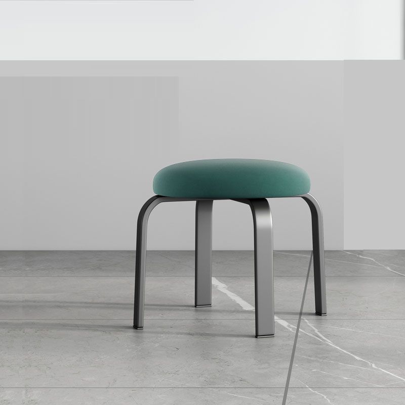 Black Modern Standard Pure Color Water Resistant Round Indoor Standard Clearhalo 'furn' 'furn_ottomans_poufs' 'Furniture' 'Living Room Furniture' 'Ottomans & Poufs' 'ottomans_poufs' 1200x1200_736c0821-5471-4ac7-bf36-2b521144c034