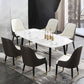 Glam Kitchen Dining Chairs Faux Leather Side Chairs for Kitchen Clearhalo 'Dining Chairs' 'Dining Tables & Seating' 'dining_chair' 'furn' 'furn_dining_chair' 'Furniture' 'Kitchen & Dining Furniture' 1200x1200_736c4053-fdac-4b84-af2e-5c6cb357b569