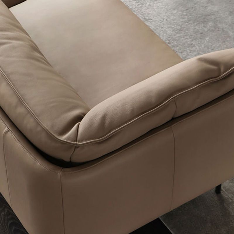 Faux Leather Sofa 31.49" High Tuxedo Arm Sofa with Loose Back Clearhalo 'furn' 'furn_sofas' 'Furniture' 'Living Room Furniture' 'Sofa' 'sofas' 1200x1200_736c8c7e-ddb4-4488-890d-b95bda3d4378