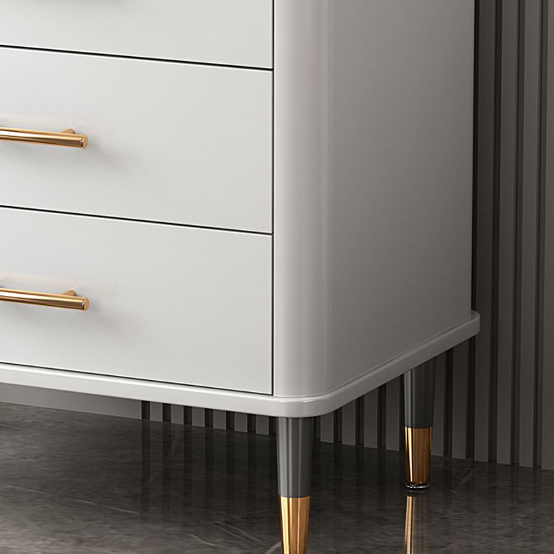 Modern Rectangle Accent Chest Wood Soft Close Drawers Storage Cabinet