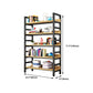 Modern Style Bookshelf Black Frame and Wood Bookcase for Office Clearhalo 'Bookcases' 'furn' 'furn_bookcases' 'Furniture' 'Office Furniture' 1200x1200_736e1187-b458-4f77-80a6-ae235e427298