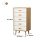 Wood Rectangle Accent Chest with Straight Legs Chest 15.74" Wide