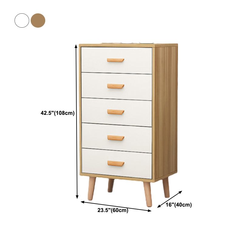 Cassa di accento del rettangolo in legno con gambe dritte torace di 15,74 "di larghezza