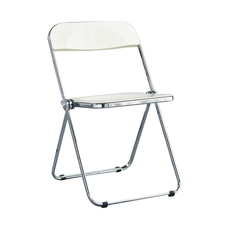 Nordic Style Armless Metal Dining Chairs Stackable Folding Side Chair for Home Use Clearhalo ' kitchen&dining_furn' 'Dining Chairs' 'Dining Tables & Seating' 'dining_chair' 'furn' 'furn_dining_chair' 'Furniture' 'furniture_dining_chair' 'Kitchen & Dining Furniture' 'kitchen' 1200x1200_736f8de7-efd6-46ca-a832-f0847bb76fe8