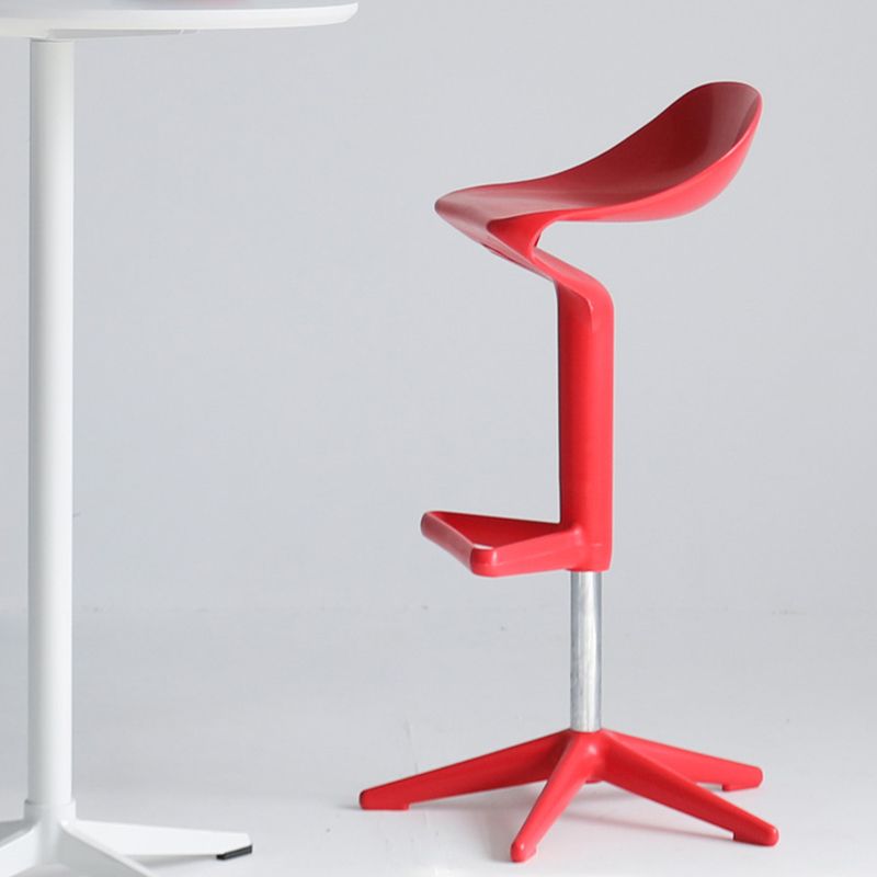 Modern Liftable Bar-stool Low Back Bar Stool with Metal Legs Clearhalo 'Bar Furniture' 'Bar Stools' 'bar_stools' 'furn' 'furn_bar_stools' 'Furniture' 'furniture_bar_stools' 'Kitchen & Dining Furniture' 1200x1200_73717891-36d2-4f1f-b5cf-924d19e70b83