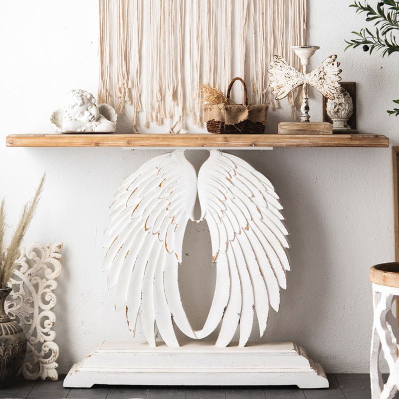 French Country Console Table 16" W Resistant Accent Table for Hall Clearhalo 'Console Tables' 'console_tables' 'Entry & Mudroom Furniture' 'furn' 'furn_console_tables' 'Furniture' 1200x1200_7375841b-7b4c-4000-9763-4fde38fdfb8e