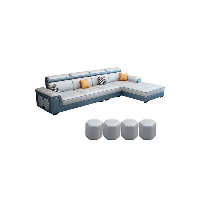 Contemporary L-shaped Sectional Right Facing Sofa with Reversible Chaise Clearhalo 'furn' 'furn_sectionals' 'Furniture' 'furniture_sectionals' 'kitchen' 'kitchen_sectionals' 'Living Room Furniture' 'Sectionals' 1200x1200_737649df-7705-4a97-b21a-e57d6fe01318