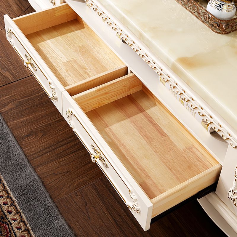 Glam Media Console Marble Open Shelving TV Stand for Living Room Clearhalo 'furn' 'furn_tv_stands_entertainment_centers' 'Furniture' 'Living Room Furniture' 'TV Stands & Entertainment Centers' 'TV Stands & Media Storage Furniture' 'tv_stands_entertainment_centers' 1200x1200_7376a012-4511-4950-897e-6d80a0db0c31