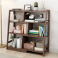 Wooden Ladder Bookshelf Modern Style Open Back Bookcase for Home Office