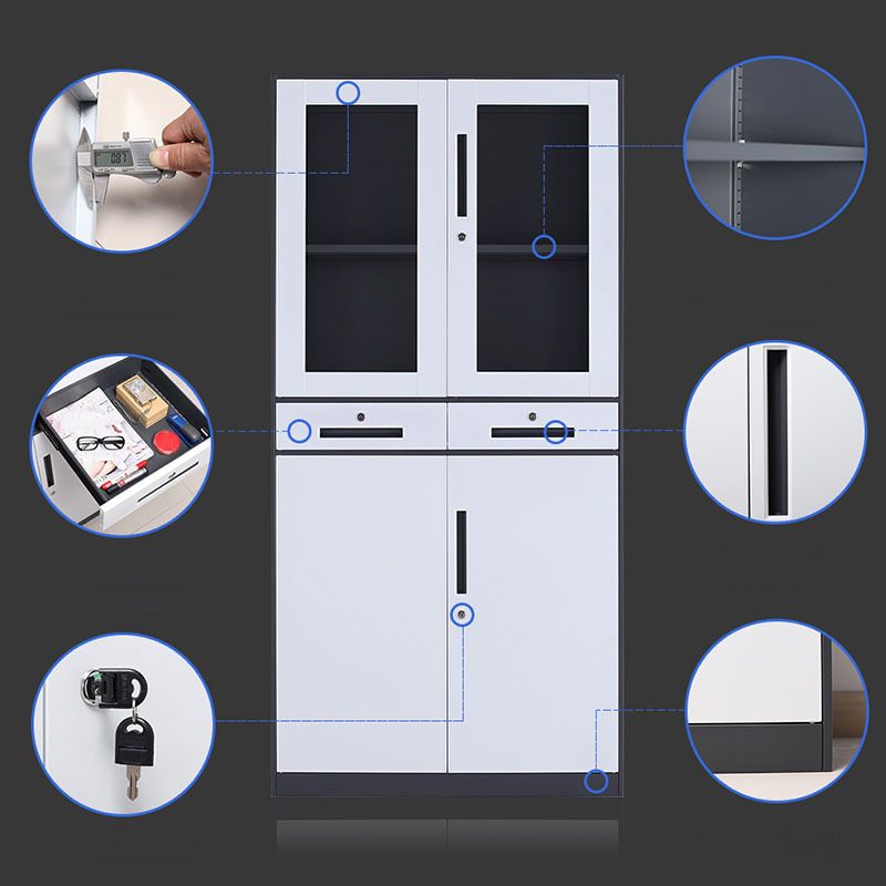 Modern File Cabinet Storage Shelves Color Block File Cabinet for Home or Office