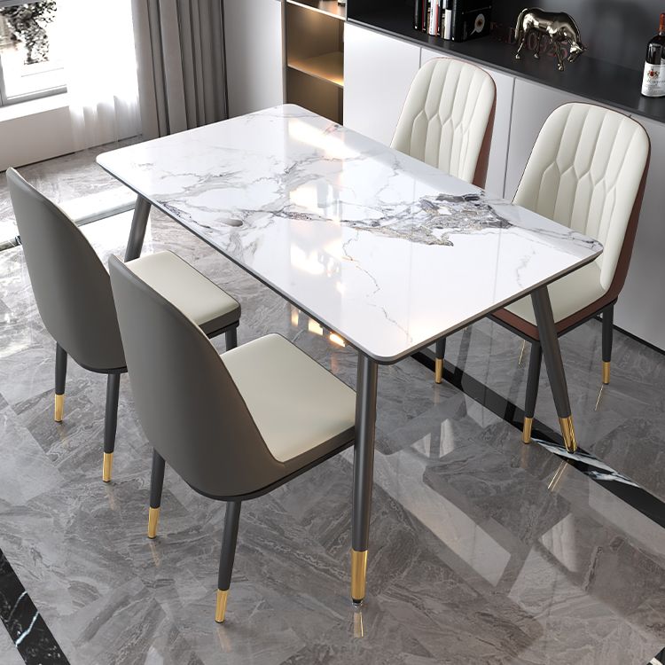 Contemporary Fixed Dining¬†Room¬†Table¬†Set with 4 Legs Base Kitchen Dining Furniture Clearhalo 'Dining Room Sets' 'Dining Tables & Seating' 'dining_room_set' 'furn' 'furn_dining_room_set' 'Furniture' 'furniture_dining_room_set' 'Kitchen & Dining Furniture' 'kitchen&dining_furn' 'kitchen' 1200x1200_73795502-3fa6-4e4a-9162-2f0fc2c4d106