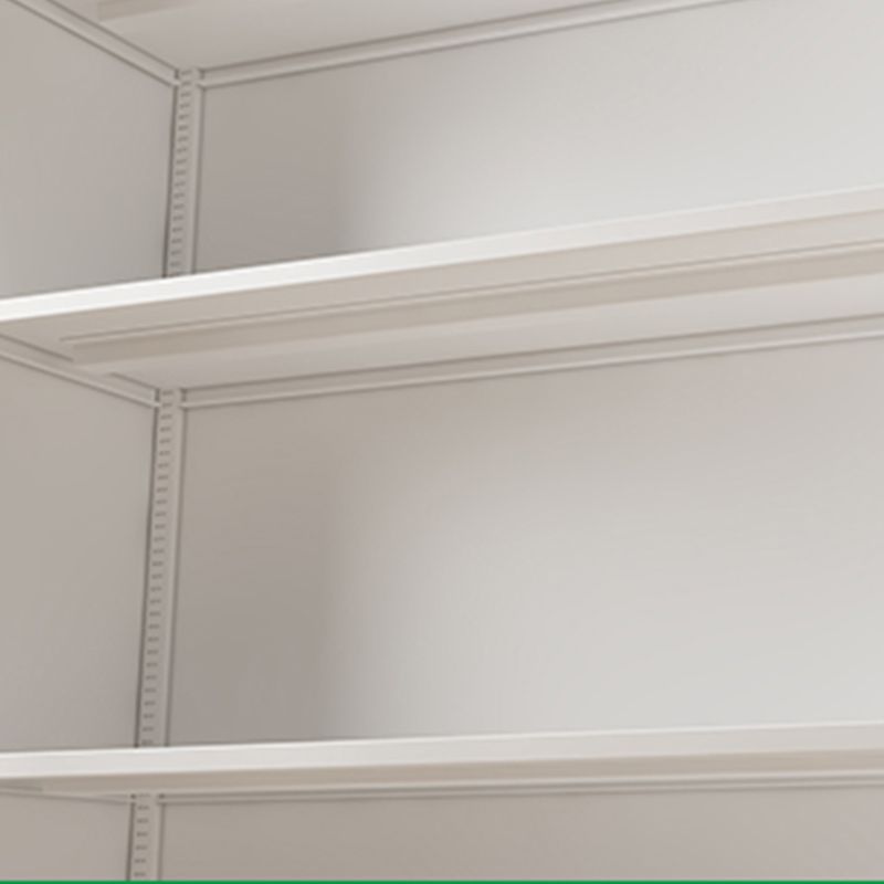 Estantería de metal de estilo moderno estantería blanca cerrada para la oficina en casa