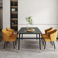 Metal Contemporary Rectangular Dining Table Sintered Stone Dining Table with 4 Legs Clearhalo ' dining_table' 'Dining Tables & Seating' 'Dining Tables' 'furn' 'furn_dining_table' 'Furniture' 'furniture_dining_table' 'Kitchen & Dining Furniture' 'kitchen&dining_furn' 'kitchen' 'kitchen_dining_table' 1200x1200_737a96f6-cc49-4a3a-9ef1-30e978748bfa