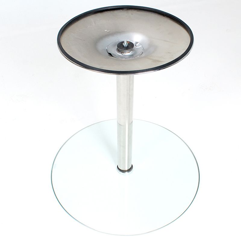 Round Tulip Base Contemporary Dining Table Three-Color Fixed Table of Glass Clearhalo ' dining_table' 'Dining Tables & Seating' 'Dining Tables' 'furn' 'furn_dining_table' 'Furniture' 'furniture_dining_table' 'Kitchen & Dining Furniture' 'kitchen&dining_furn' 'kitchen' 'kitchen_dining_table' 1200x1200_737cf9e6-1d2b-4028-a68d-b0502aa53b1b