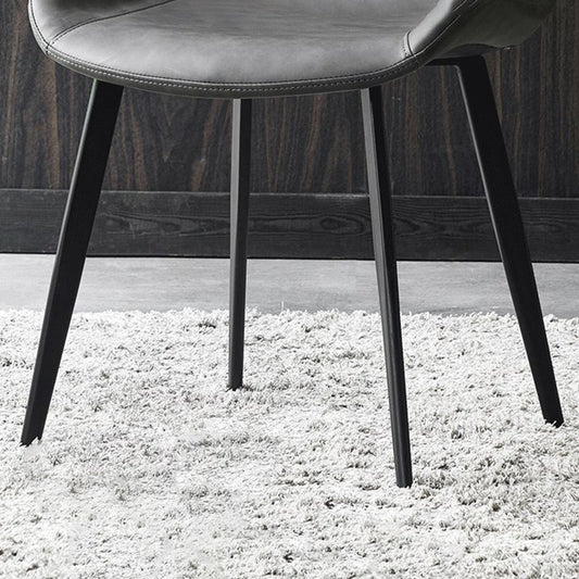 Contemporary Design Leather Dining Chairs Solid Back Armless Side Chairs Clearhalo ' kitchen&dining_furn' 'Dining Chairs' 'Dining Tables & Seating' 'dining_chair' 'furn' 'furn_dining_chair' 'Furniture' 'furniture_dining_chair' 'Kitchen & Dining Furniture' 'kitchen' 1200x1200_737d1bc1-4820-4cdf-891e-d4443134d860