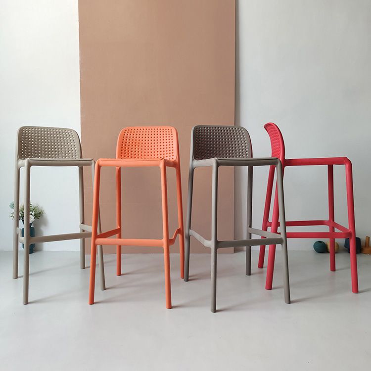 Modern Plastic Bristol Stool Footrest Matte Finish Stackable Barstool Clearhalo 'Bar Furniture' 'Bar Stools' 'bar_stools' 'furn' 'furn_bar_stools' 'Furniture' 'furniture_bar_stools' 'Kitchen & Dining Furniture' 1200x1200_737e7e47-a236-4f20-8e6c-6db92a8079ba