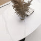Glam Abstracts Cocktailtisch, ovaler Couchtisch für Wohnzimmer