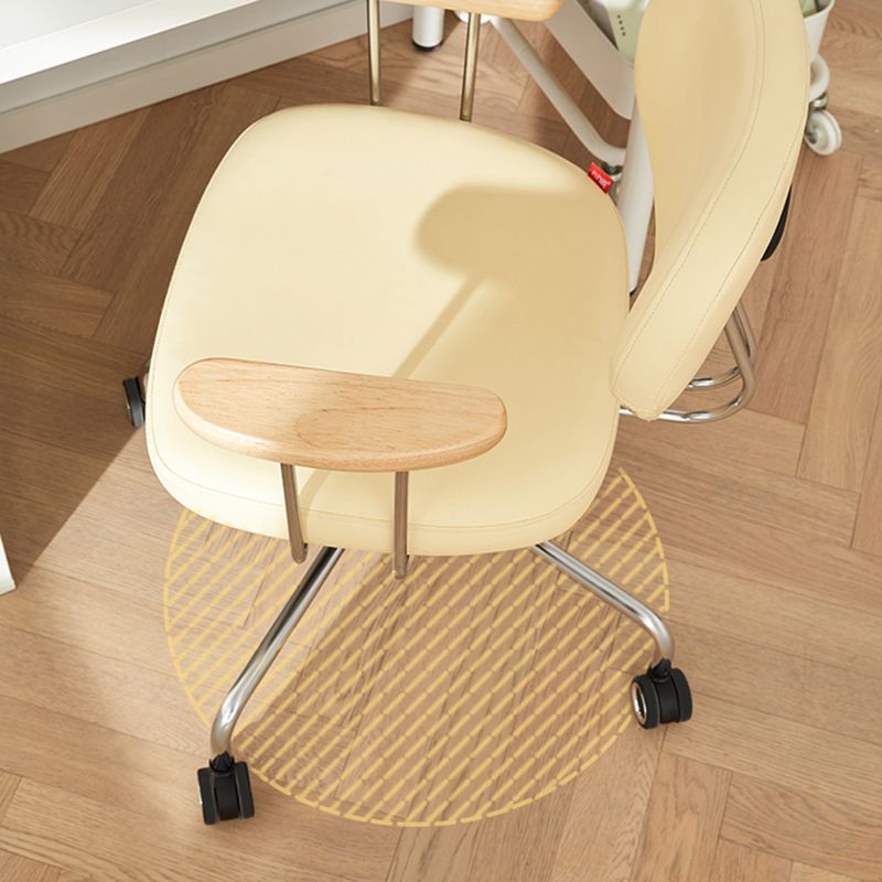 Modernism Fixed Arms Office Chair Desk Chair with Wheels for Home Clearhalo 'furn' 'furn_office_chair' 'Furniture' 'Office Chairs' 'Office Furniture' 'office_chair' 1200x1200_7381657d-ef7d-4054-ac47-26ef5968f397