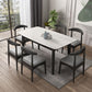 Stone Rectangle Dining Table Mid-Century Modern Dining Table with 4 Legs Clearhalo 'Dining Tables & Seating' 'Dining Tables' 'dining_table' 'furn' 'furn_dining_table' 'Furniture' 'furniture_dining_table' 'Kitchen & Dining Furniture' 'kitchen' 'kitchen_dining_table' 1200x1200_738545d8-0871-4121-897a-9b0b0add6edf