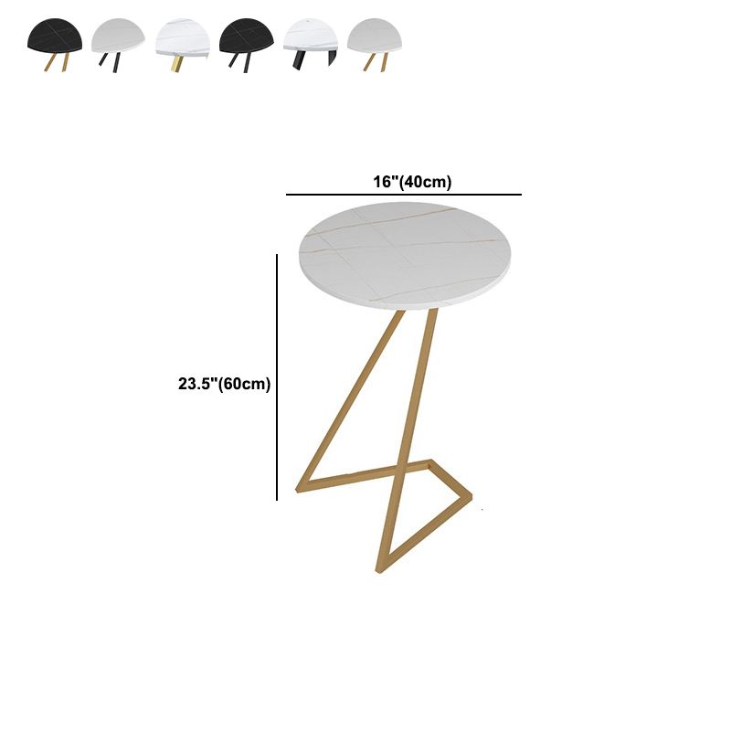 Contemporary Frame End Table Round Side End Table for Living Room Clearhalo 'Coffee & Accent Tables' 'End & Side Tables' 'end_side_tables' 'furn' 'furn_end_side_tables' 'Furniture' 'Living Room Furniture' 1200x1200_7385b4c8-31f4-4a8a-b49f-efc5f51e2f57