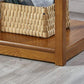 Rubberwood Double Tier End Table, Brown End Table with Storage Clearhalo 'Coffee & Accent Tables' 'End & Side Tables' 'end_side_table' 'end_side_tables' 'furn' 'furn_end_side_tables' 'Furniture' 'furniture_end_side_table' 'Living Room Furniture' 1200x1200_7387844e-9867-4d96-a8f0-4ce1204dc77e